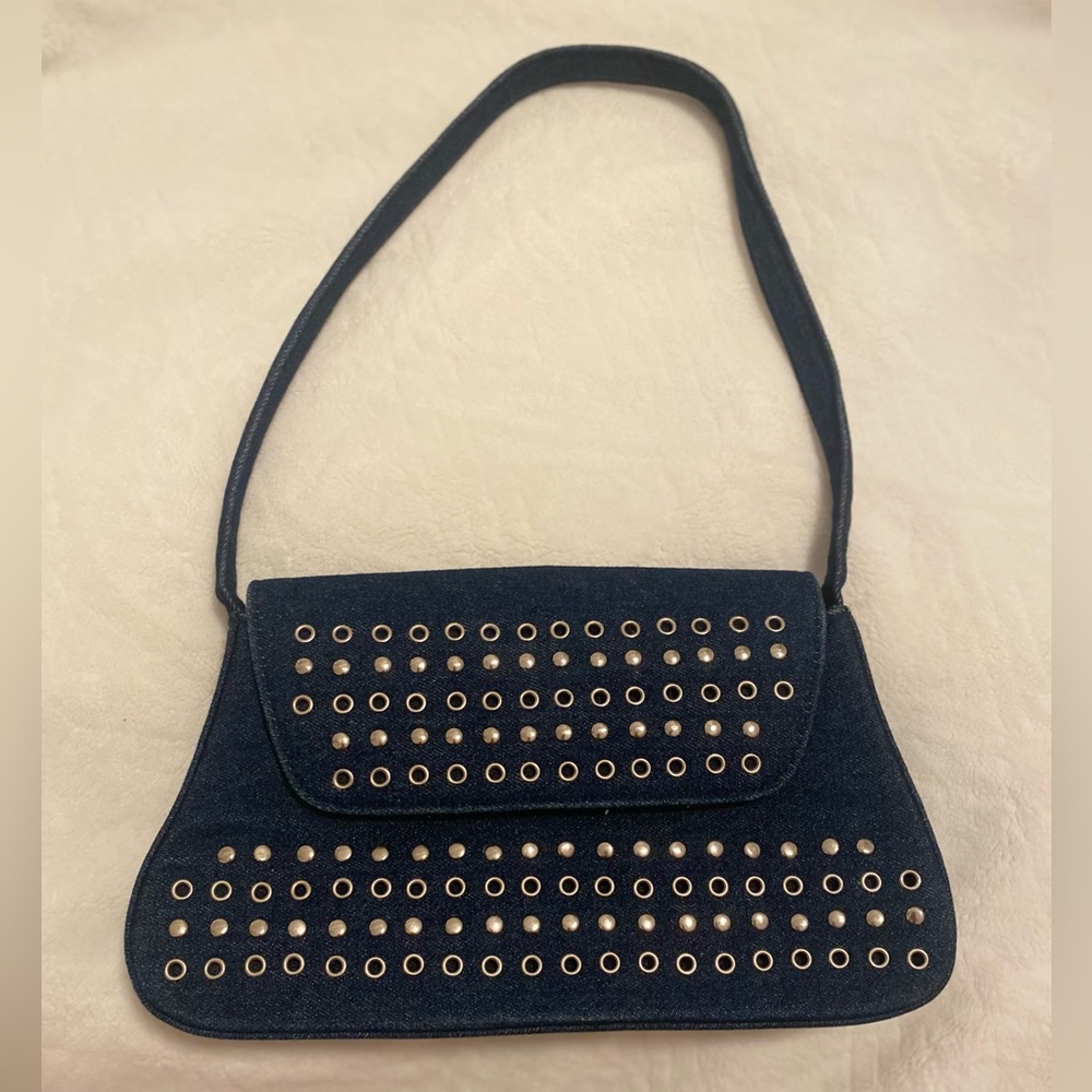 Y2K style denim shoulder/ mini bag